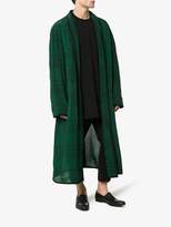 Thumbnail for your product : Haider Ackermann Long checked robe style coat