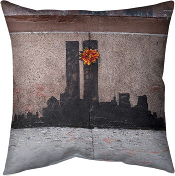 ArtVerse Twin Towers 911 Pillow