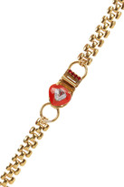 Thumbnail for your product : Swarovski MARIO TESTINO FOR MATE by VICKISARGE gold-plated, crystal and pompom necklace