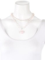 Thumbnail for your product : Jamie Wolf Pearl & Rose Quartz Beaded Pendant Necklace