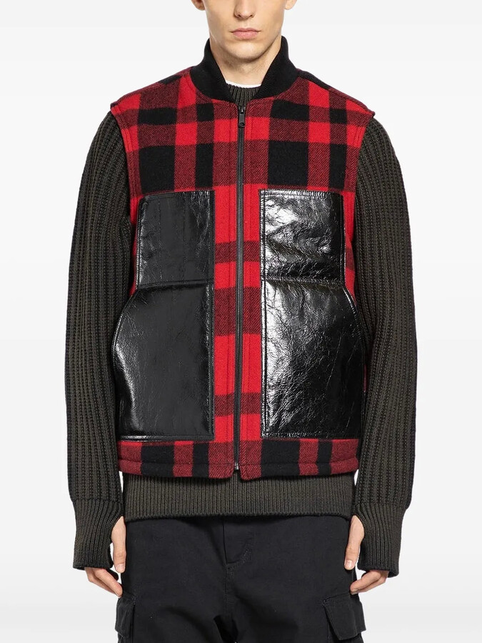 Junya Watanabe Checked Panelled Vest