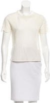 Thumbnail for your product : Band Of Outsiders Lace-Accented Short Sleeve Top