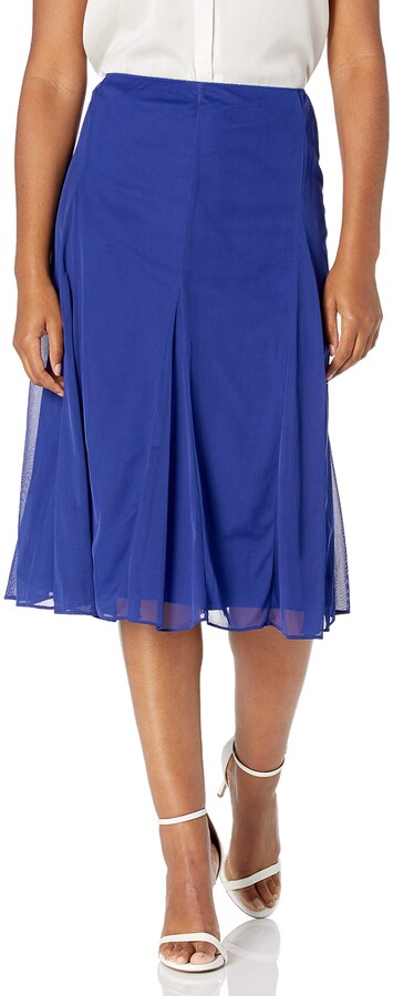 Petite Regular Plus Sizes Alex Evenings Womens Tea Length Dress Skirt