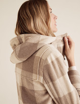 Thumbnail for your product : Marks and Spencer Checked Duffle Coat with Wool