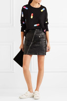 Thumbnail for your product : Moschino Printed Wool Sweater - Black