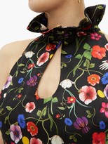 Thumbnail for your product : Borgo de Nor Katarina Surreal-print Silk Top - Black Print