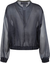 Thumbnail for your product : Fabiana Filippi Band Collar Lace Bomber