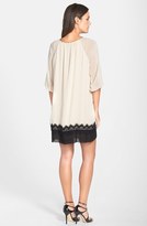 Thumbnail for your product : Nordstrom FELICITY & COCO 'Belle' Lace Trim Chiffon Shift Dress Exclusive)