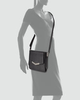 Thumbnail for your product : Trilogy Time's Arrow Mini Snake-Embossed Crossbody Bag, Black