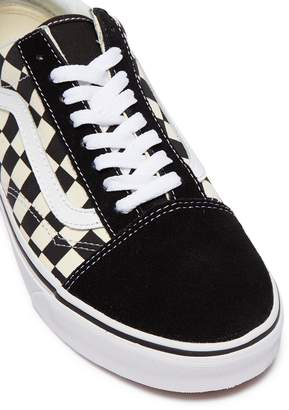 Vans 'Gum Block Old Skool' colourblock checkerboard sneakers