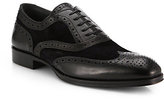 Thumbnail for your product : To Boot Burton Mixed-Media Brogue Oxfords