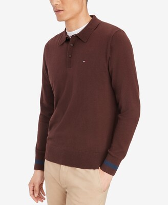 Tommy Hilfiger Men's Boone Merino Sweater Knit Polo Shirt - ShopStyle