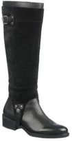 Thumbnail for your product : Franco Sarto Bevel Wide Calf Leather & Suede Boots