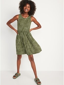 old navy green dress