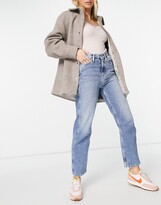 Thumbnail for your product : Calvin Klein Jeans high rise straight jean in light wash blue