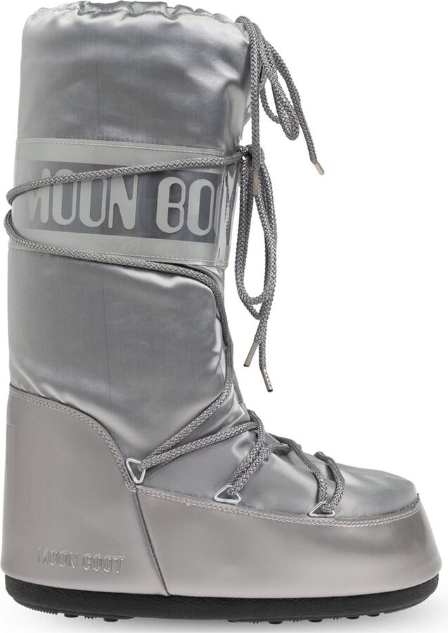 Moon Boot Icon Glance Satin Lace-Up Snow Boots