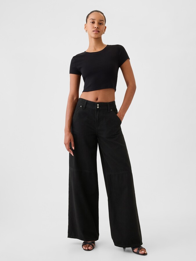 Gap Mid Rise UltraSoft Baggy Jeans