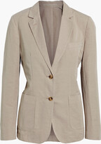 Thumbnail for your product : Officine Generale Vanessa cotton and linen-blend blazer