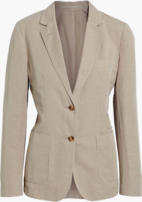 Officine Generale Vanessa cotton and linen-blend blazer