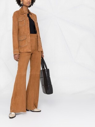 Stand Studio Wide-Leg Suede Trousers