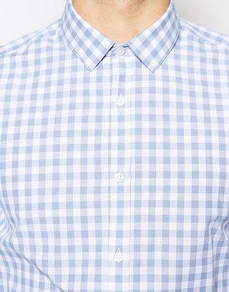ASOS Smart Shirt In Long Sleeve With Gingham Check