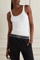 Thumbnail for your product : James Perse The Daily Ribbed Stretch-cotton Tank - White