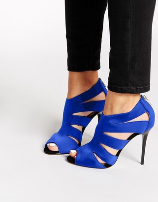 Karen Millen Neoprene Blue Sandals - Blue