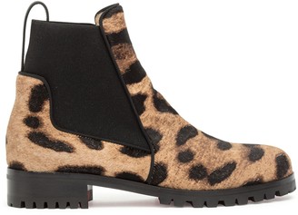 louboutin leopard boots