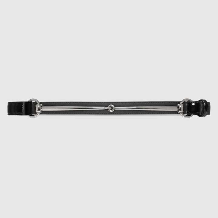 Gucci Slim Horsebit thin belt ShopStyle