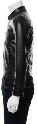 Saint Laurent Leather Zip-Up Jacket