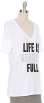 Thumbnail for your product : Feel The Piece TYLER JACOBS FOR Life Is Beauty Full Short Sleeve V-Neck Tee