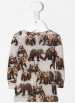 Thumbnail for your product : Molo Bear-Print Long-Sleeve Top