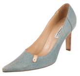 Thumbnail for your product : Sebastian Milano Denim Pointed-Toe Pumps