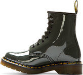 Thumbnail for your product : Dr. Martens Dark Grey Patent 1460 W 8-EYE Lamper Boot