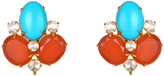 Thumbnail for your product : Bounkit Carnelian, Turquoise, and Clear Quartz Earrings