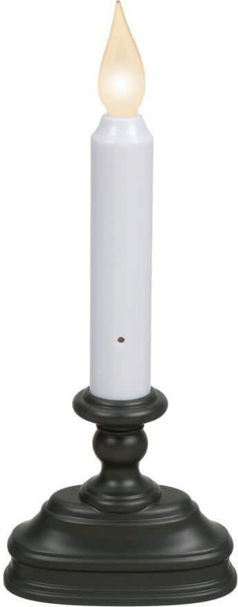 Xodus Innovations 8.5 in. Dual LED Color Standard Battery Operated Candle with Aged Bronze Base