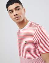Thumbnail for your product : Lyle & Scott crew neck breton stripe t-shirt in red