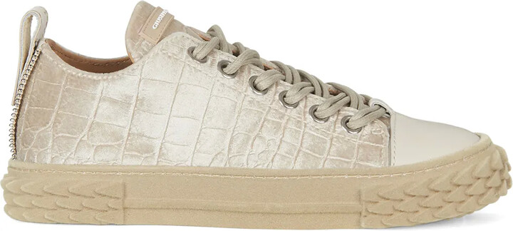 Blabber velvet low-top sneakers