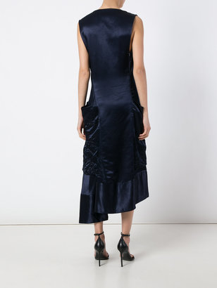 Victoria Beckham asymmetric plunge dress