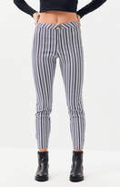 Thumbnail for your product : La Hearts Striped Button Leggings