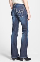 Thumbnail for your product : Vigoss Embellished Bootcut Jeans (Dark) (Juniors) (Online Only)