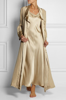 Thumbnail for your product : Donna Karan Sleepwear Glamour silk-satin robe