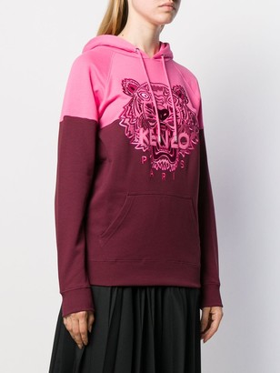 Kenzo tiger embroidered hoodie