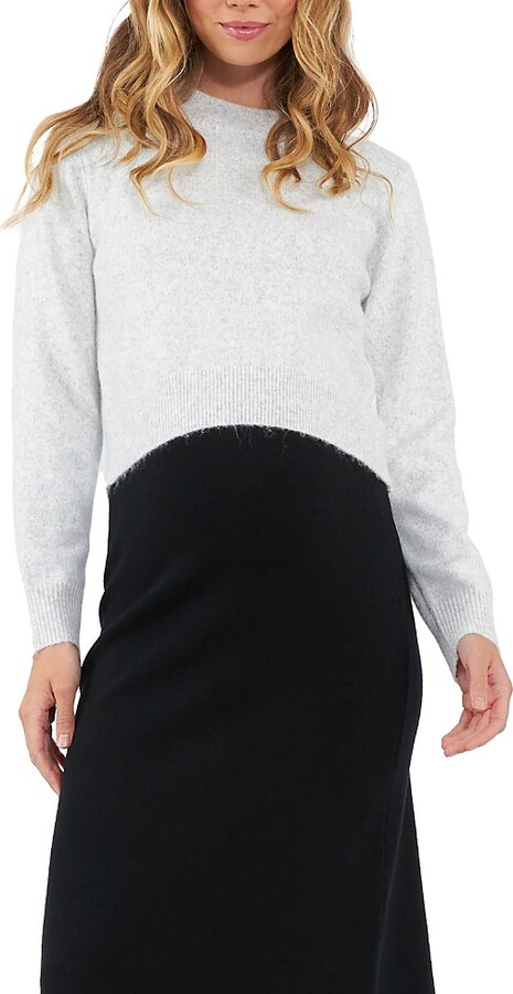 Ripe Maternity Tia Crop Knit Sweater