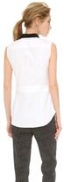 Thumbnail for your product : CNC Costume National Sleeveless Shirt with Inserts
