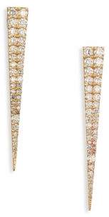 Lana Expose Spike Diamond & 14K Yellow Gold Stud Earrings
