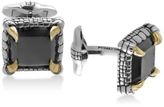 Thumbnail for your product : Effy Men's Onyx (14-1/2 x 13mm) Claw Cuff Links in Sterling Silver and 18k Gold-Plate