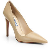Thumbnail for your product : Prada Leather Point-Toe Pumps