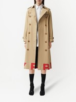Thumbnail for your product : Burberry Logo-Print Double-Breasted Trench Coat
