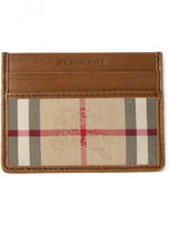 Thumbnail for your product : Burberry Horseferry Check Leather Credit Card Holder
